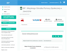 Tablet Screenshot of mops.bip.jaworzno.pl